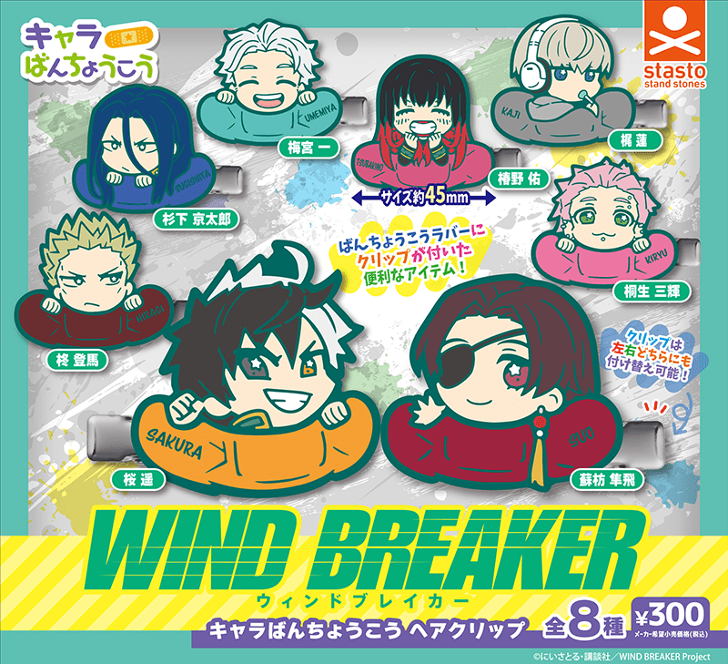 TVアニメ『WIND BREAKER』キャラばんちょうこうヘアクリップ