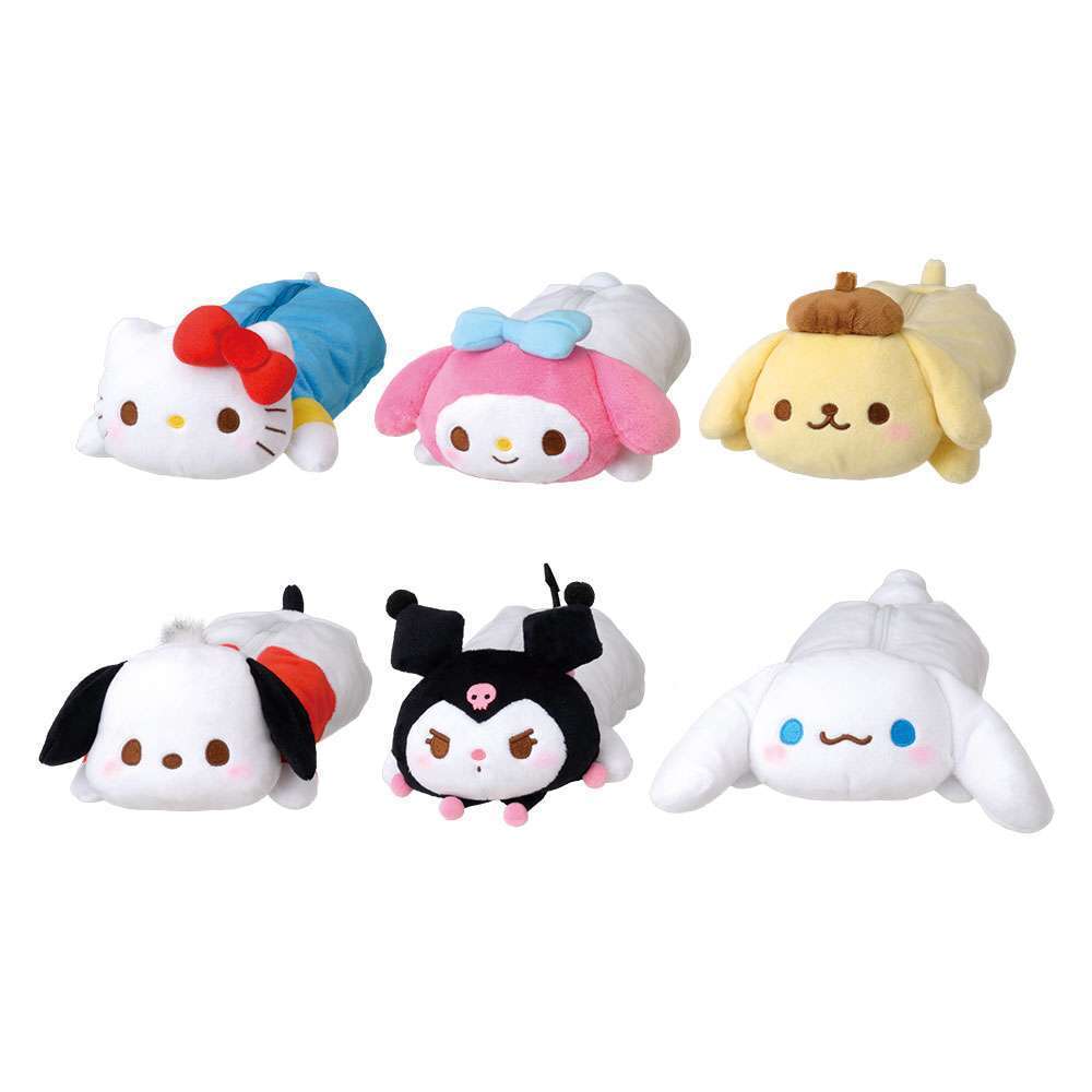ゆるかわ　サンリオキャラクターズ　ぬいぐるみペンポーチ