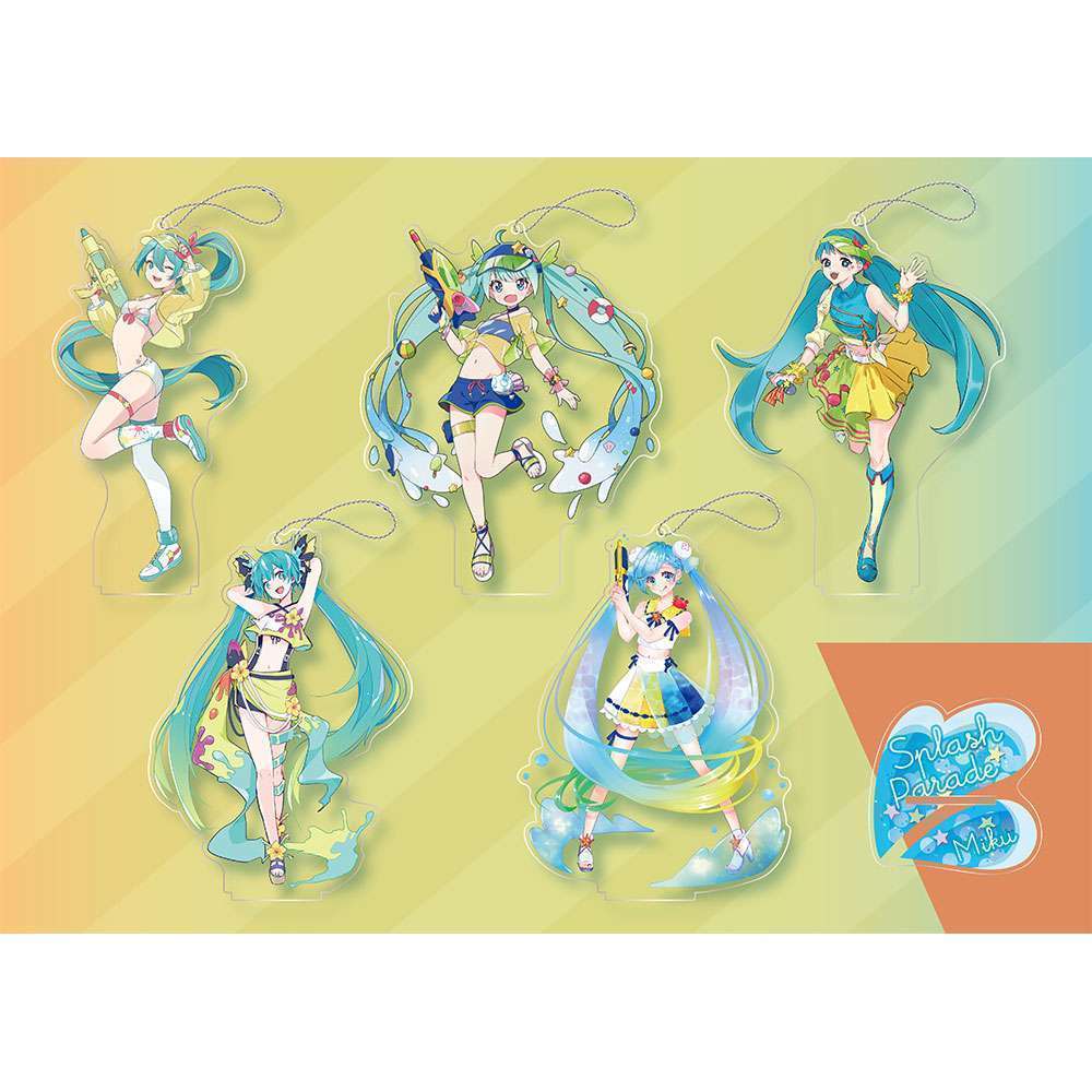 初音ミクシリーズ　スタンド付ビッグクリアキーチェーン初音ミク-スプラッシュパレード