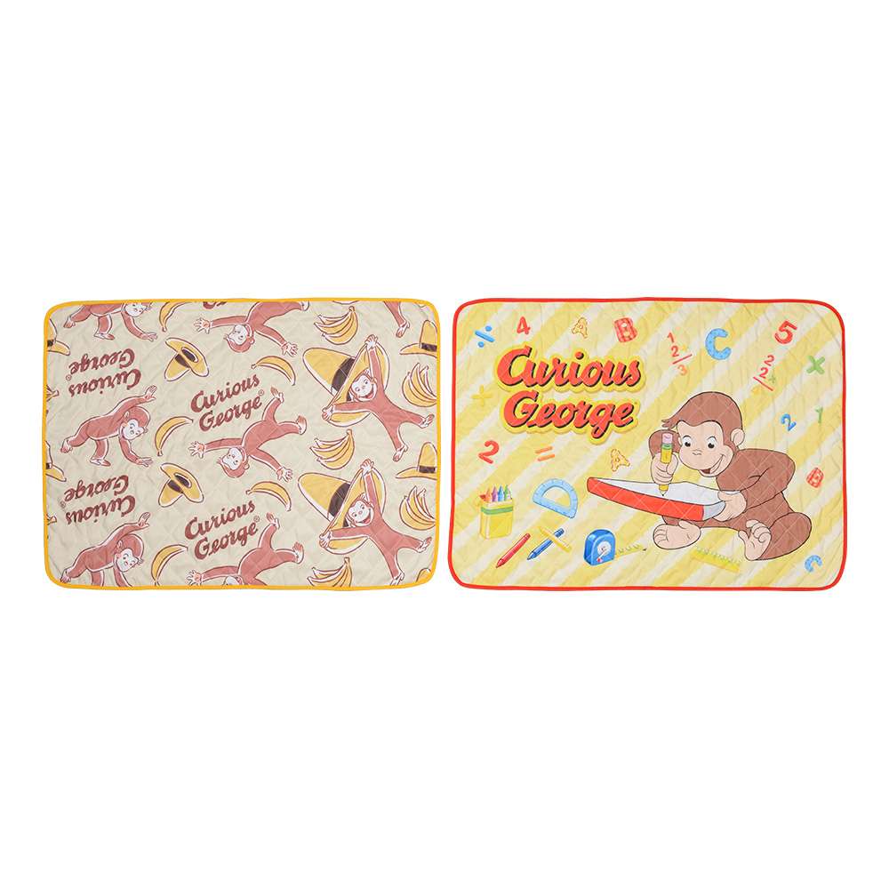 おさるのジョージ プレミアムキルト風ブランケット