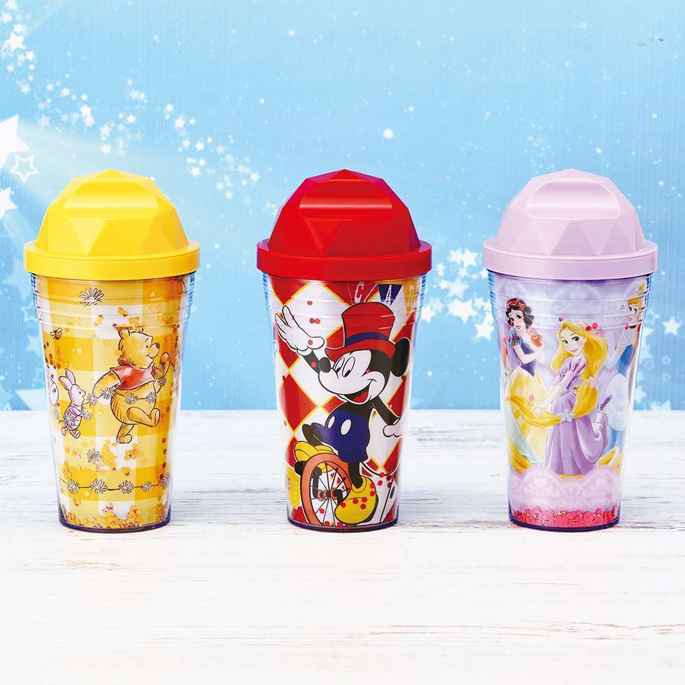 ディズニーキャラクター プレミアムグリッタータンブラー