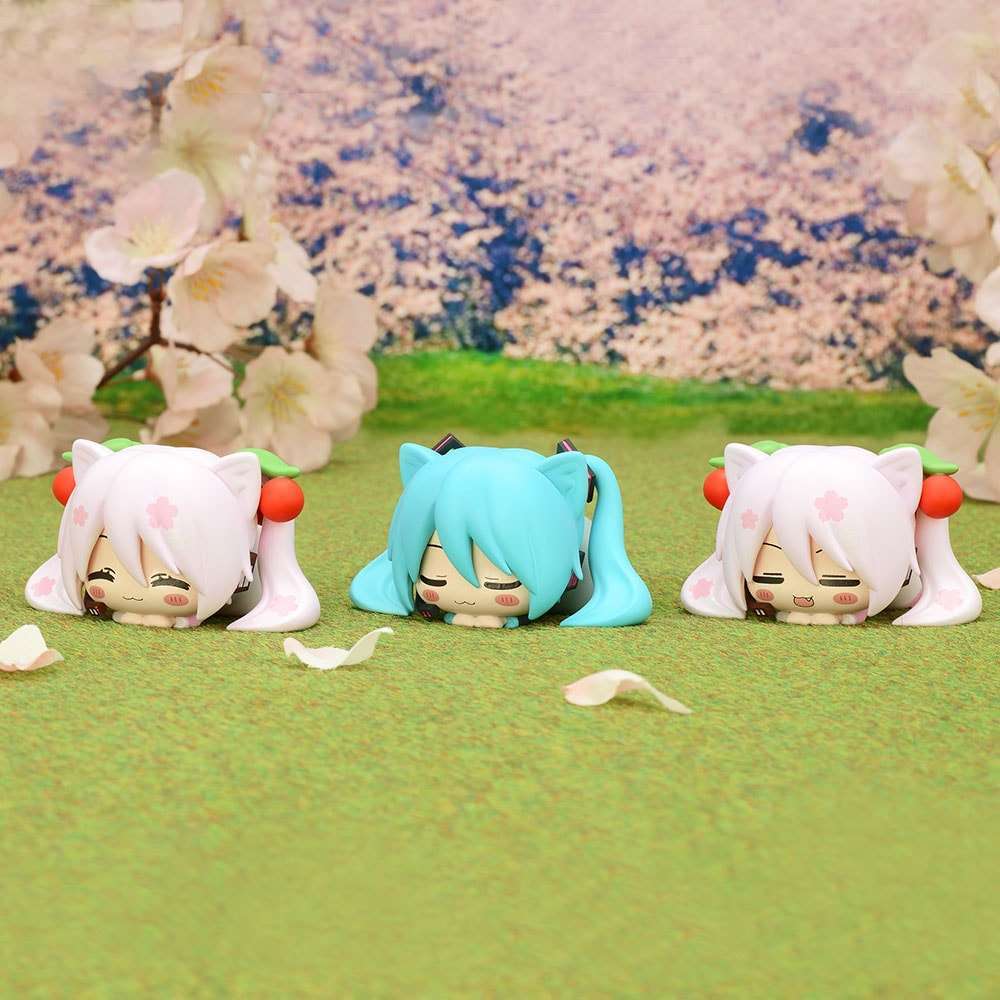 初音ミクシリーズ　おひるねこ　モアプラスミニフィギュア桜ミク2023
