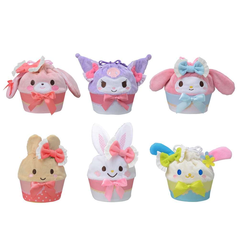 サンリオキャラクターズ　Pyon Pyon Pyon!!　ぬいぐるみ巾着