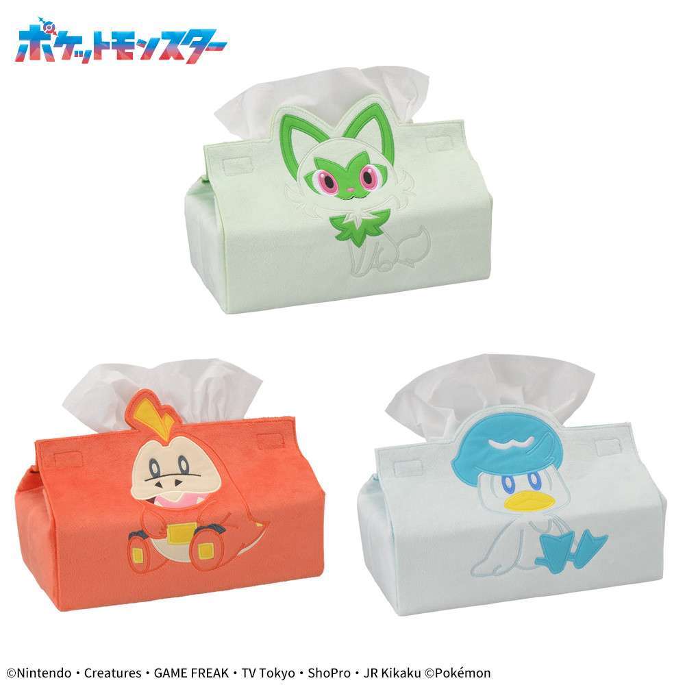 ポケットモンスター プレミアムティッシュボックスカバー~ニャオハ/ホゲータ/クワッス~