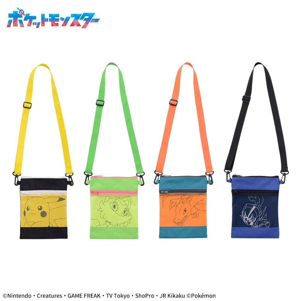 ポケットモンスター プレミアムメッシュポケット付 ショルダーバッグ