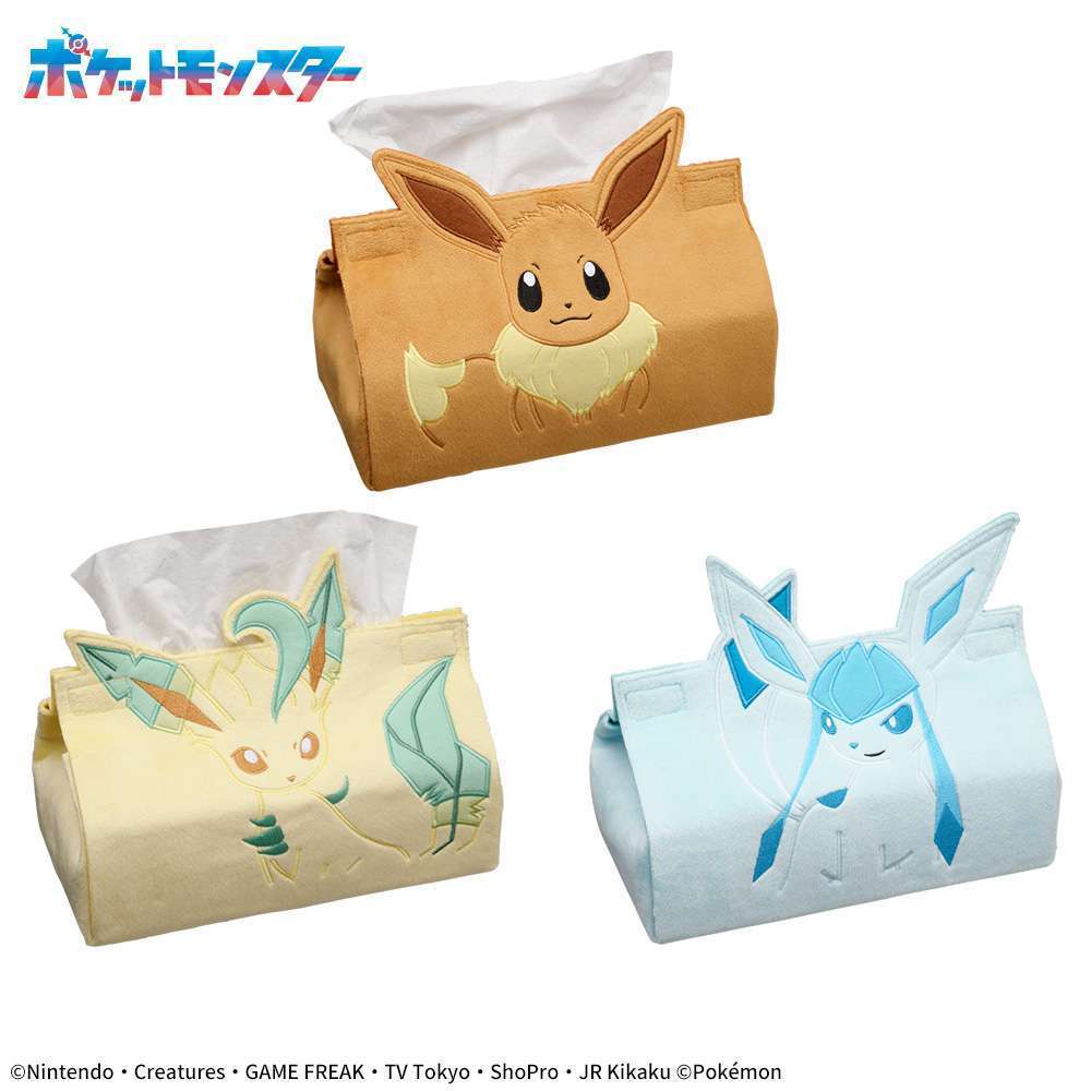ポケットモンスター プレミアムティッシュボックスカバー ~イーブイ/リーフィア/グレイシア~