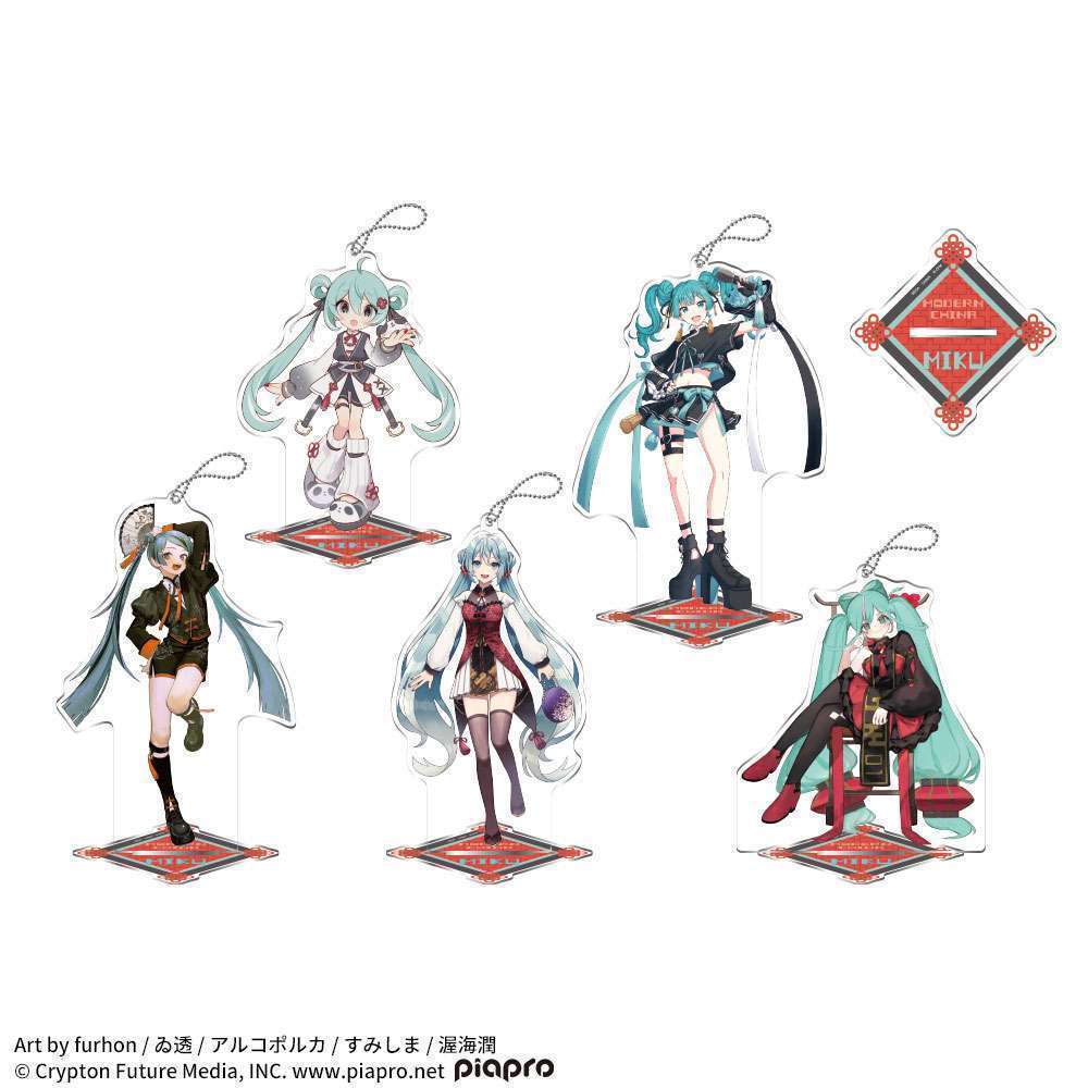 初音ミクシリーズ　スタンド付ビッグクリアキーチェーン初音ミク－モダンチャイナ－