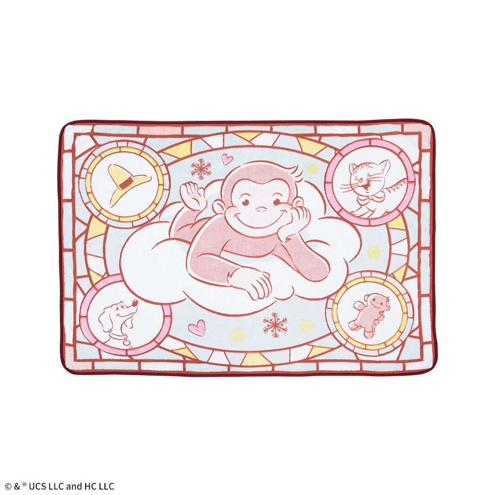 おさるのジョージ プラチナムザッカfuwa&hugブランケット
