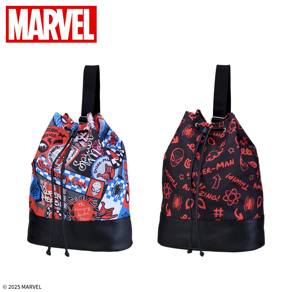【ラウンドワン限定】スパイダーマンプラチナムザッカ巾着リュック