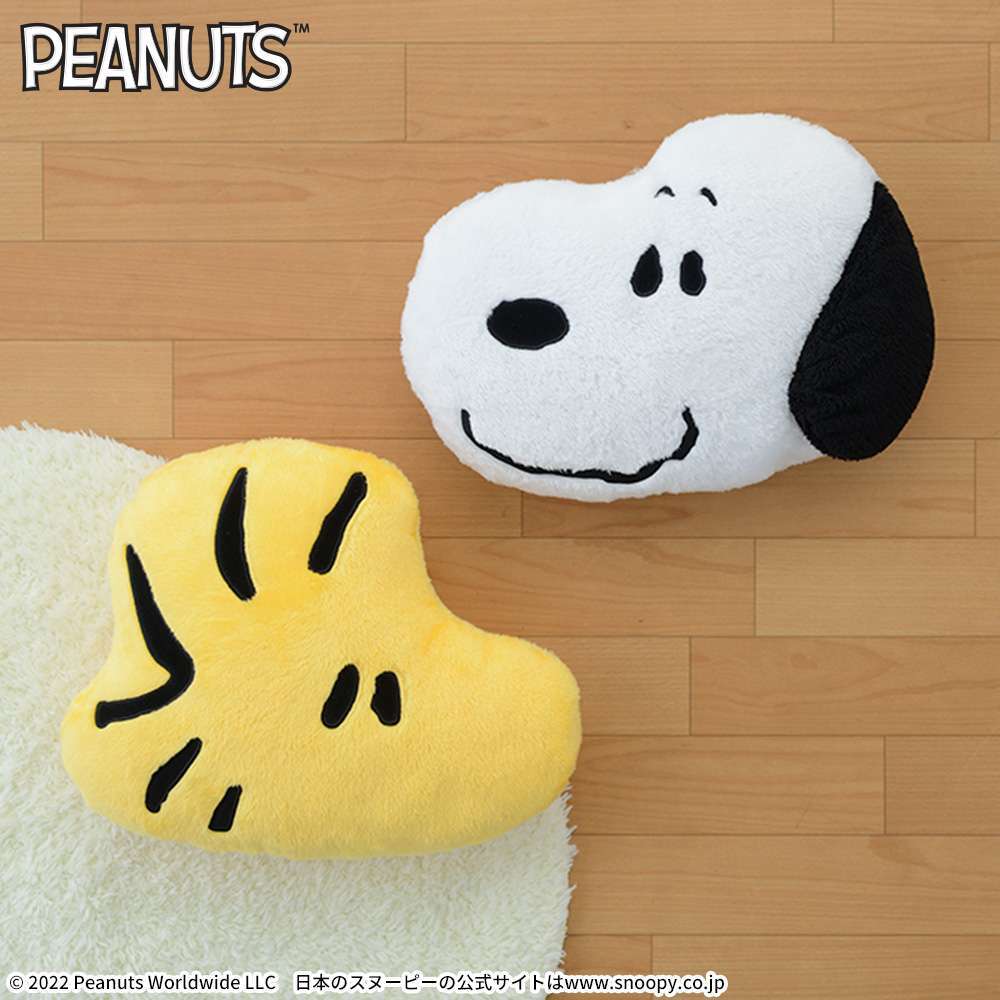 SNOOPY™ プレミアムフェイスクッション“スヌーピー&ウッドストック