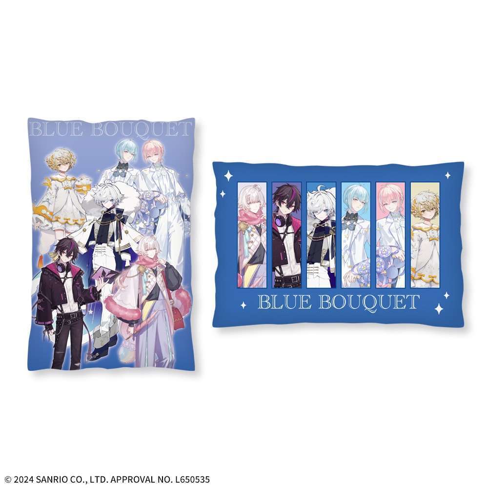 フラガリアメモリーズ プレミアムアートクッション BLUE BOUQUET