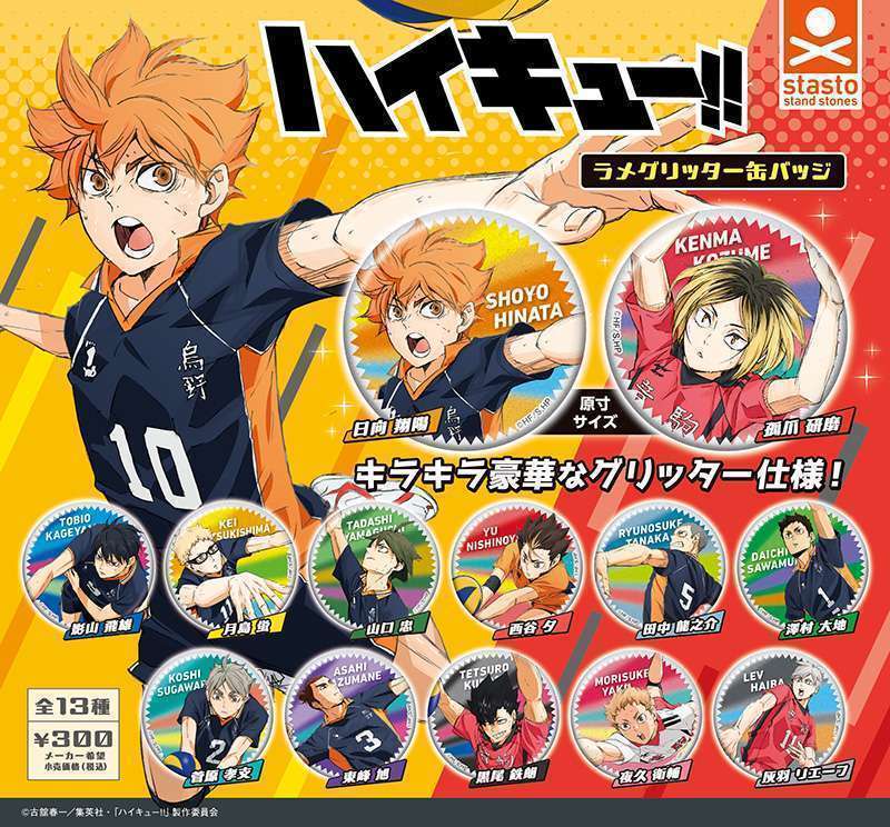 ハイキュー!! ラメグリッター缶バッジ