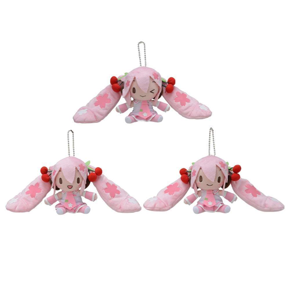 初音ミクシリーズ　ふわふわキーチェーンマスコット桜ミク