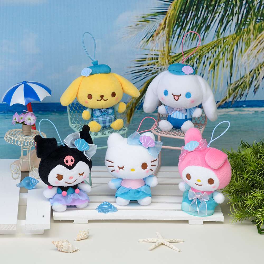 ゆるかわ サンリオキャラクターズ マーメイド風ドレスマスコット