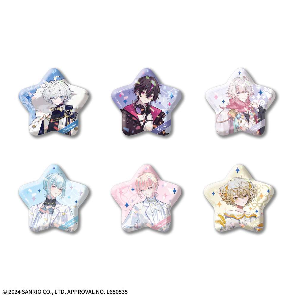 フラガリアメモリーズ 星型缶バッジBLUE BOUQUET