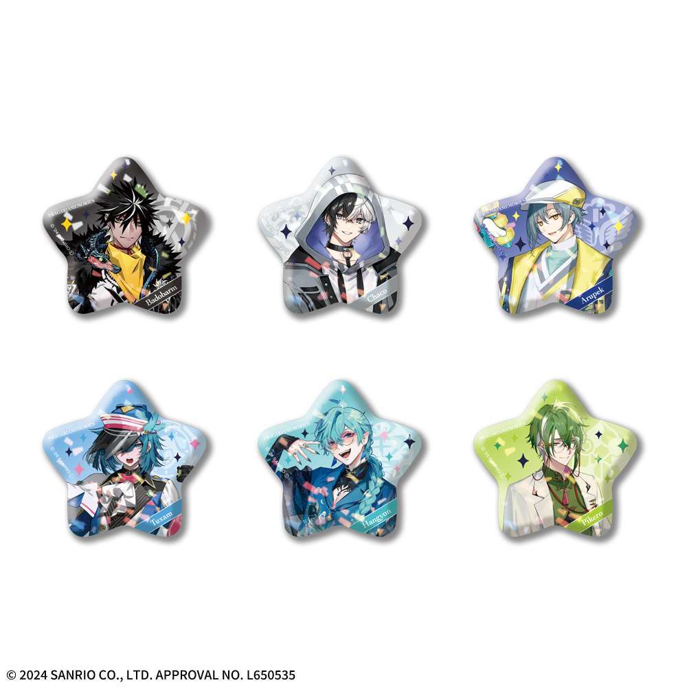 フラガリアメモリーズ 星型缶バッジNOIR BOUQUET