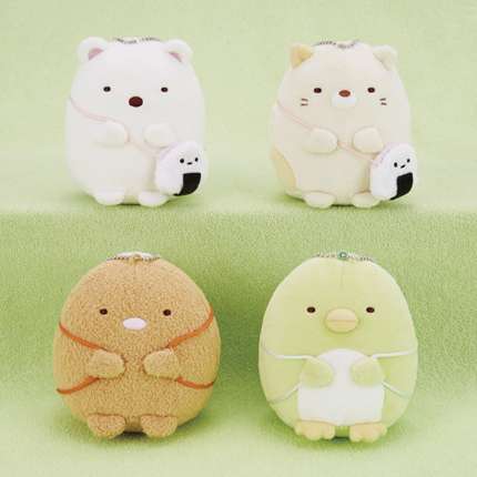 すみっコぐらし ボールチェーン付きおにぎりかばんぬいぐるみ