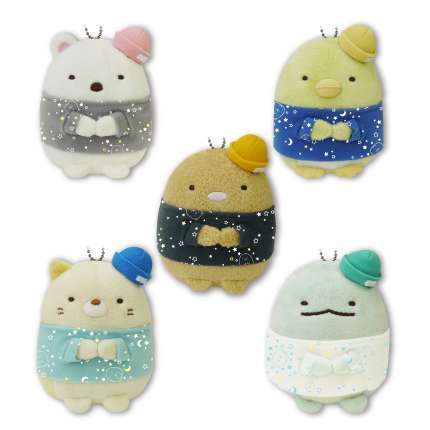 すみっコぐらし ボールチェーン付きポップカジュアルぬいぐるみ