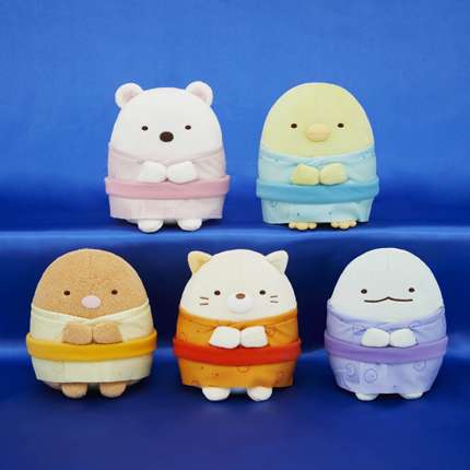 すみっコぐらし たぴおか柄ユカタぬいぐるみ