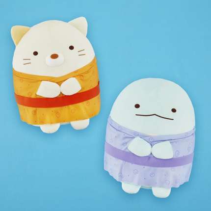 すみっコぐらし たぴおか柄ユカタぬいぐるみXL