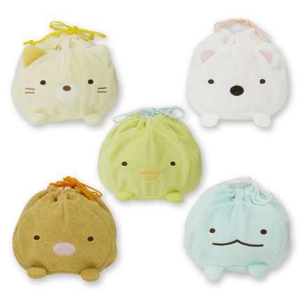 すみっコぐらし うつぶせぬいぐるみ巾着