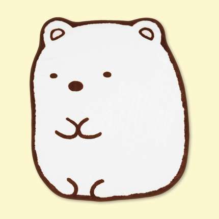すみっコぐらし よこむきダイカットブランケット しろくま