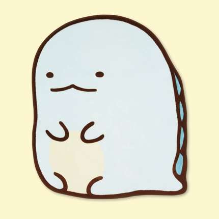 すみっコぐらし よこむきダイカットブランケット とかげ