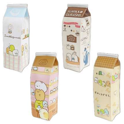 すみっコぐらし 喫茶すみっコ 牛乳パック型ポーチ