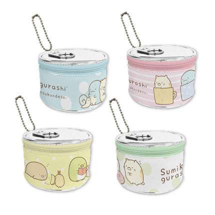 すみっコぐらし ボールチェーン付き缶詰ポーチ