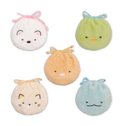 すみっコぐらし フェイス ミニ巾着