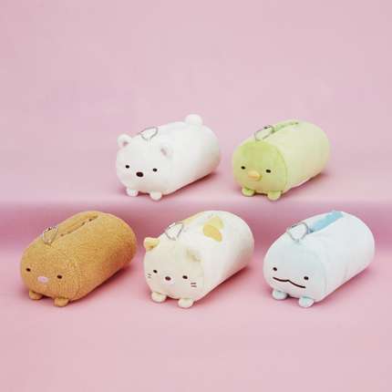 すみっコぐらし ボールチェーン付きぬいぐるみポケットティッシュケース