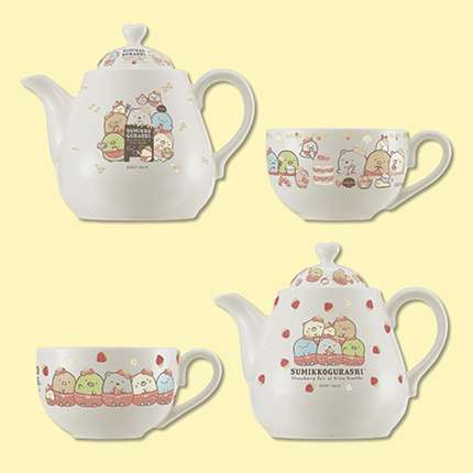 すみっコぐらし いちごフェア ティーポット＆カップセット