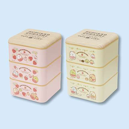 すみっコぐらし いちごフェア 3段ピクニックランチボックス