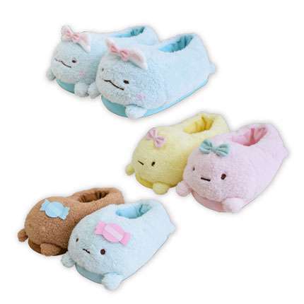 すみっコぐらし たぴおかパーク ふわふわぬいぐるみスリッパ