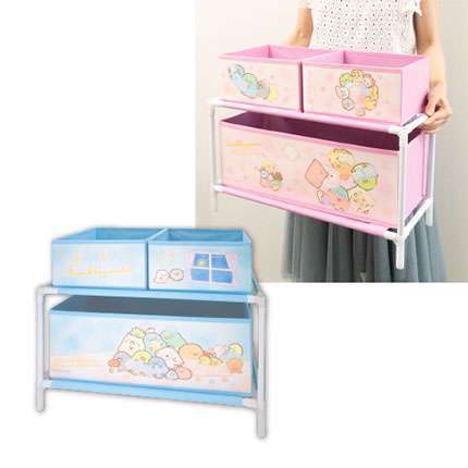 すみっコぐらし おとまり会 2段収納ラック