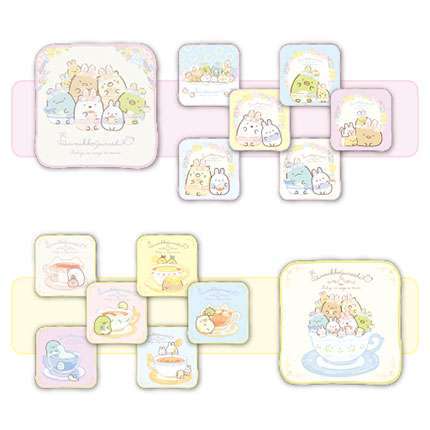 すみっコぐらし ふしぎなうさぎのおにわ ウィークリータオルギフトセット