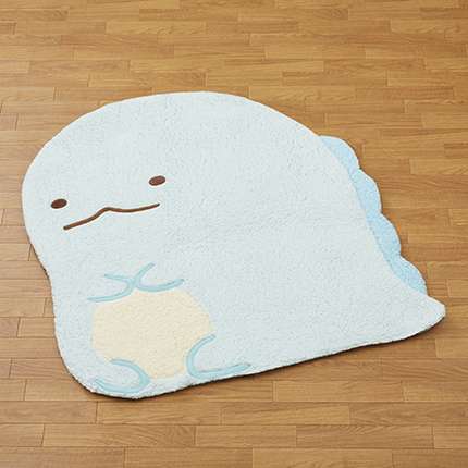 すみっコぐらし ビッグダイカットラグ とかげ