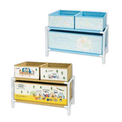 すみっコぐらし おしゃれ2段収納ラック