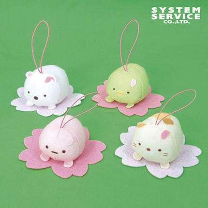すみっコぐらし うつぶせ桜ちびマスコット