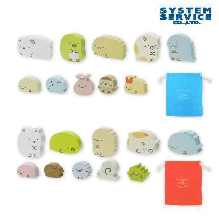 すみっコぐらし 木製キャラ型つみき
