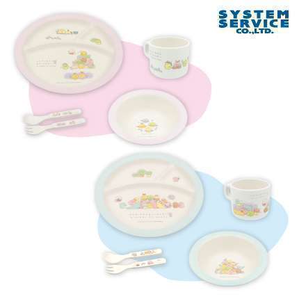 すみっコぐらし みにっｺとあそぼ プレミアムバンブーファイバー食器セット