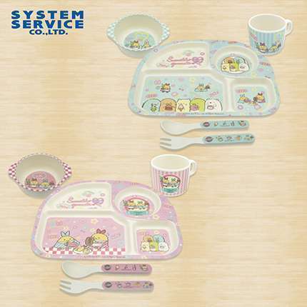すみっコぐらし しっぽずダイナー プレミアムバンブーファイバー食器セット