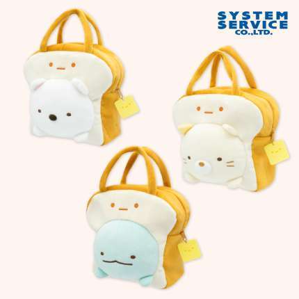 すみっコぐらし すみっコパンきょうしつ 食パン型ダイカットバッグ