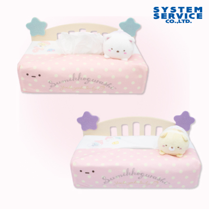 すみっコぐらし すみっコベビー ベッド型ティッシュBOXカバー