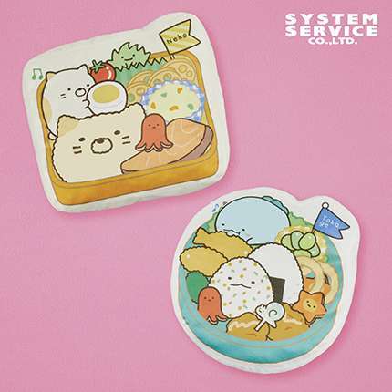 すみっコぐらし すみっコ弁当 お弁当箱型ダイカットクッションXL