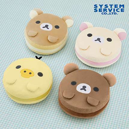 リラックマ NEW BASIC RILAKKUMA もちもちマカロンクッションBIG