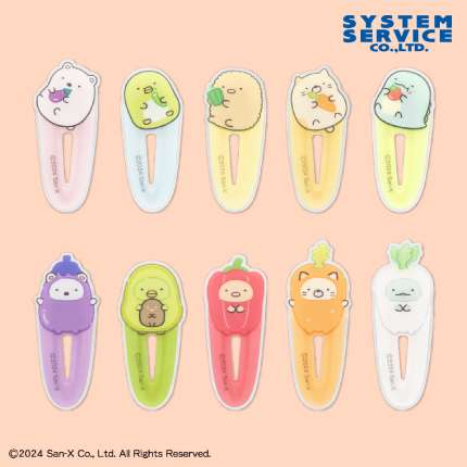 すみっコぐらし ようこそ！たべもの王国 ヘアクリップ