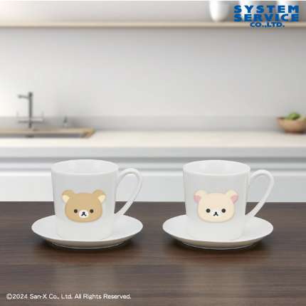 リラックマ NEW BASIC RILAKKUMA ぷっくりマグ&小皿セット