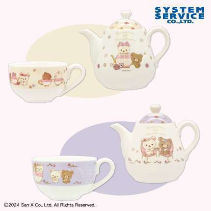 リラックマ コリコグのフラワーティータイム ティーポット&カップセット
