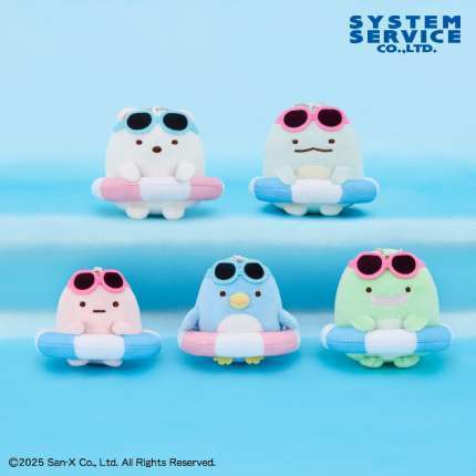 すみっコぐらし うきわマスコットキーチェーン サングラスver.
